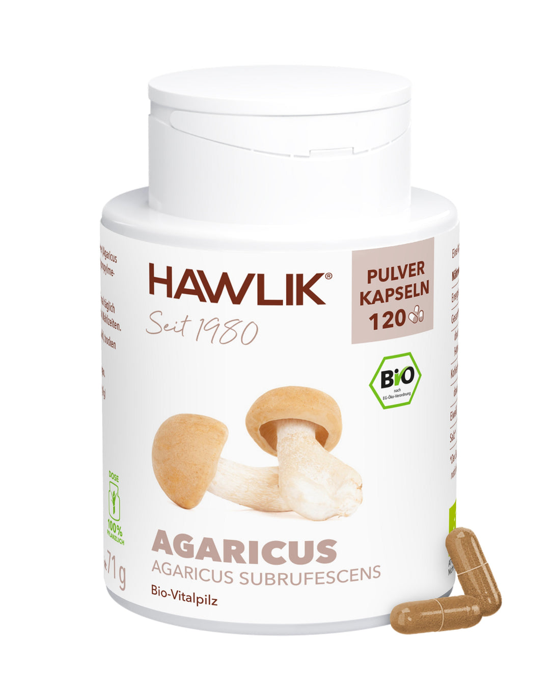 BIO Agaricus Pulver Kapseln