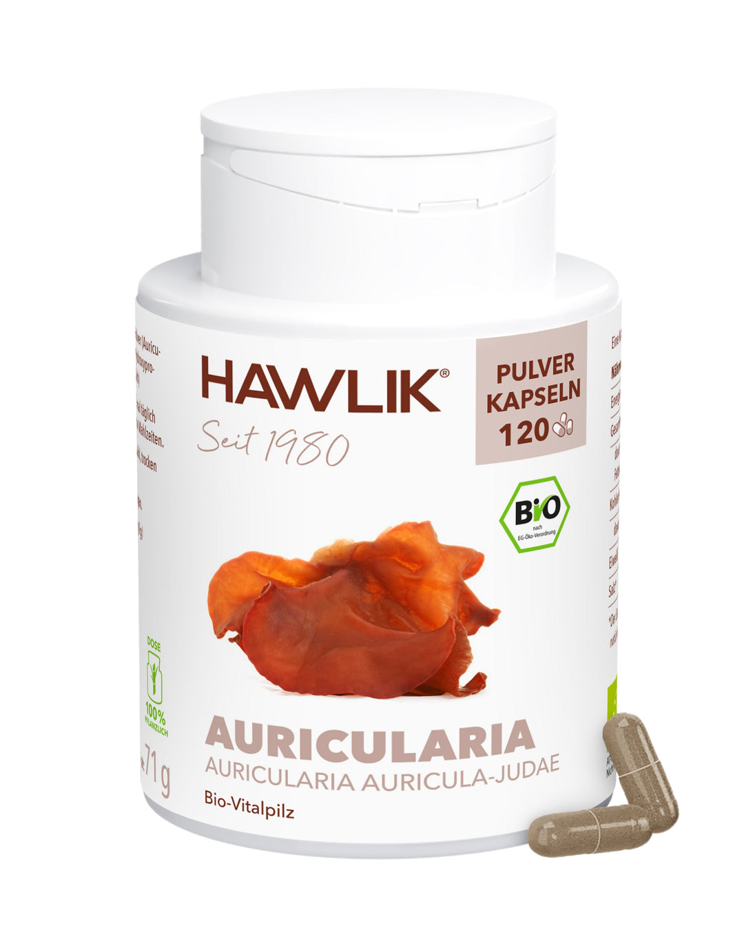 BIO Auricularia Pulver Kapseln
