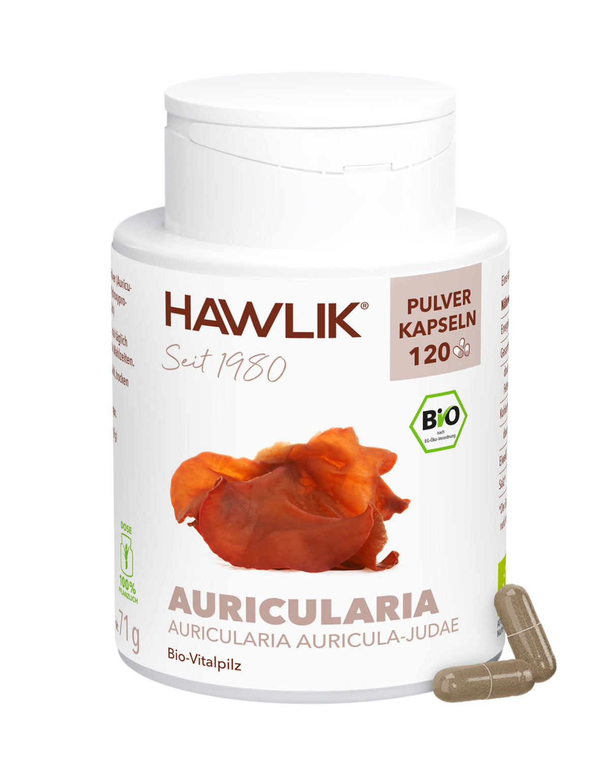 BIO Auricularia Pulver Kapseln