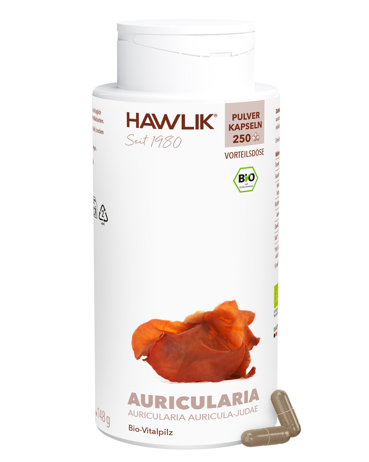 BIO Auricularia Pulver Kapseln