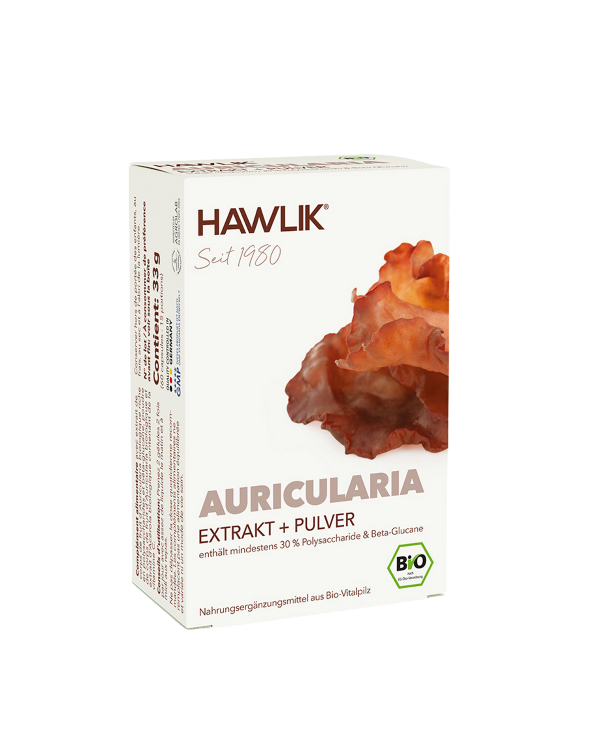 BIO Auricularia Extrakt + Pulver Kapseln
