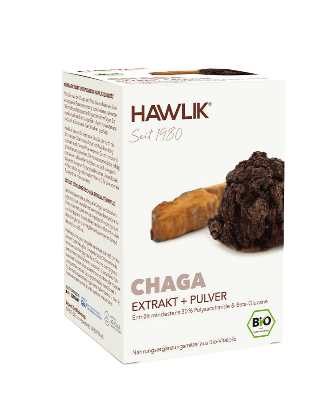 BIO Chaga Extrakt + Pulver Kapseln