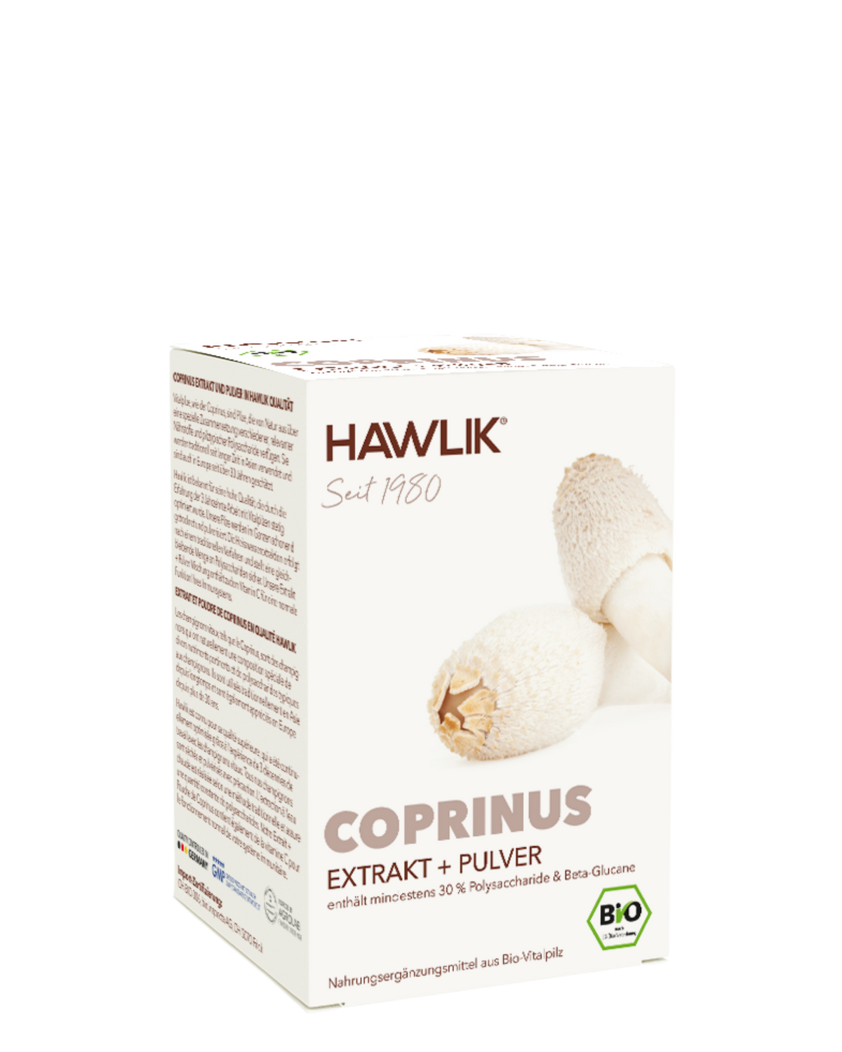 BIO Coprinus Extrakt + Pulver Kapseln