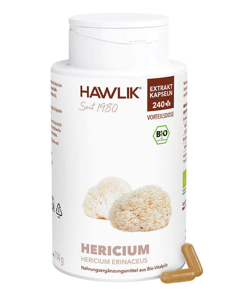 BIO Hericium Extrakt Kapseln (Lion’s Mane)