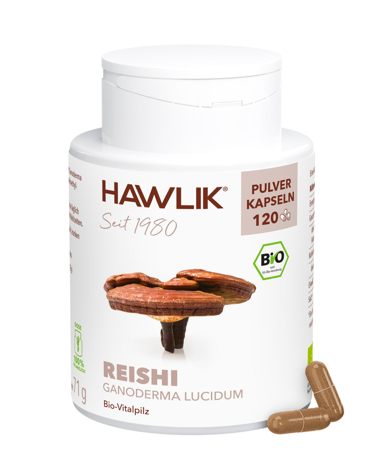 BIO Reishi Pulver Kapseln