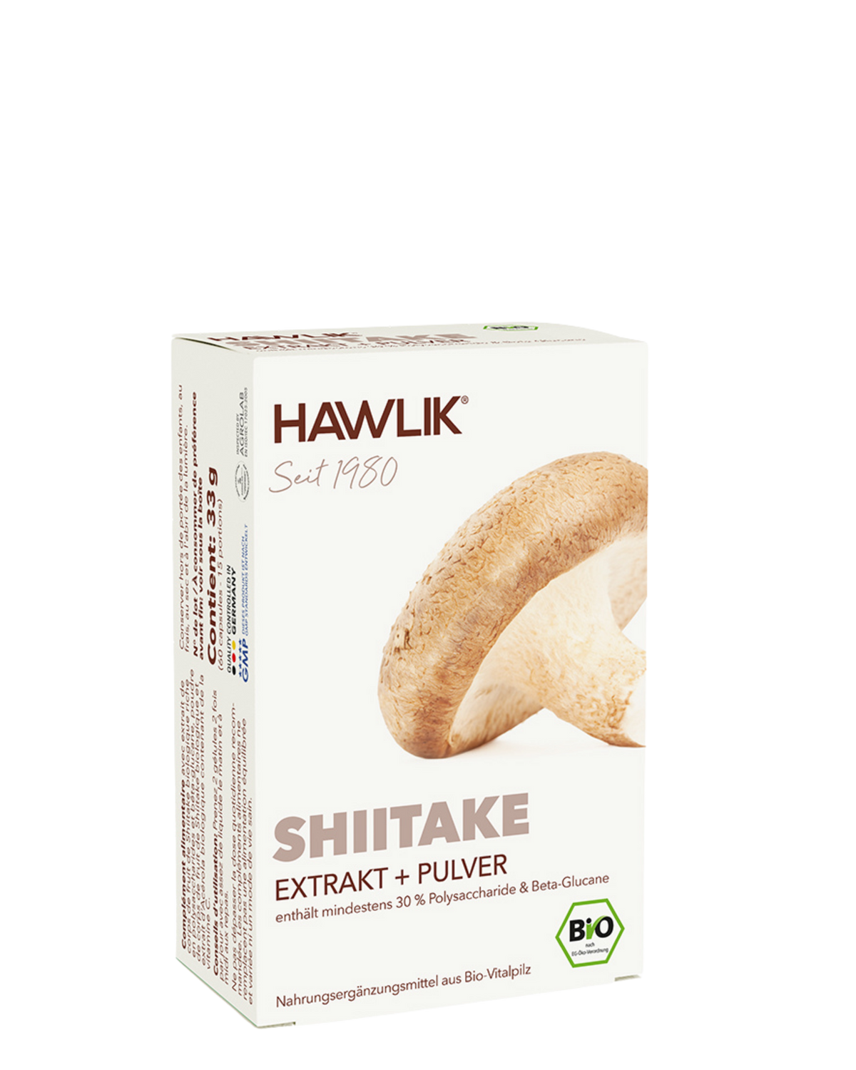 BIO Shiitake Extrakt + Pulver Kapseln