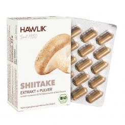BIO Shiitake Extrakt + Pulver Kapseln 