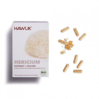 BIO Hericium Extrakt + Pulver Kapseln 120 Kapseln Vorteilspackung 