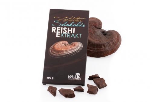 Schokolade Zartbitter + Reishi Extrakt 